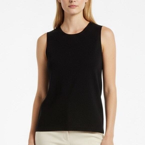 90s JUST MAX Vintage Black Sleeveless Round Neck Tank Top - Picture 1 of 10